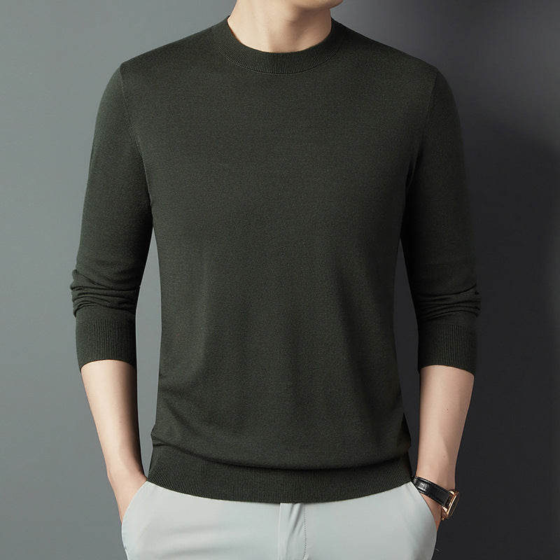 Men's Mulberry Silk Wool Autumn Non-iron Long Sleeve Shirt