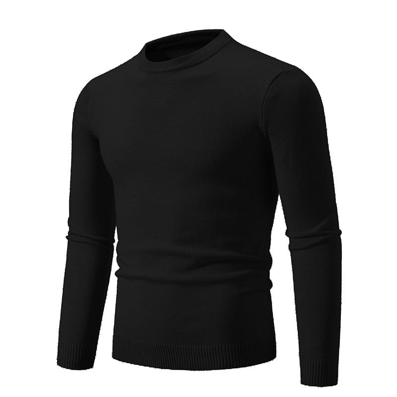 Autumn Thin Sweater Men's Round Neck Long Sleeve