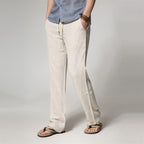 Men's Loose Straight Cotton And Linen Casual Pants