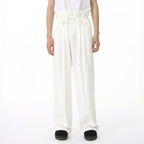 Solid Color Drooping Straight Mopping Suit Pants