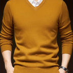 Woolen Sweater Men's Casual Thin V-neck Sweater