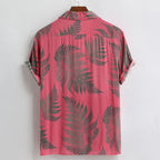 Colorful Men's Summer Short Sleeve Loose Button Hawaiian Casual Shirt Top