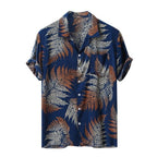 Colorful Men's Summer Short Sleeve Loose Button Hawaiian Casual Shirt Top