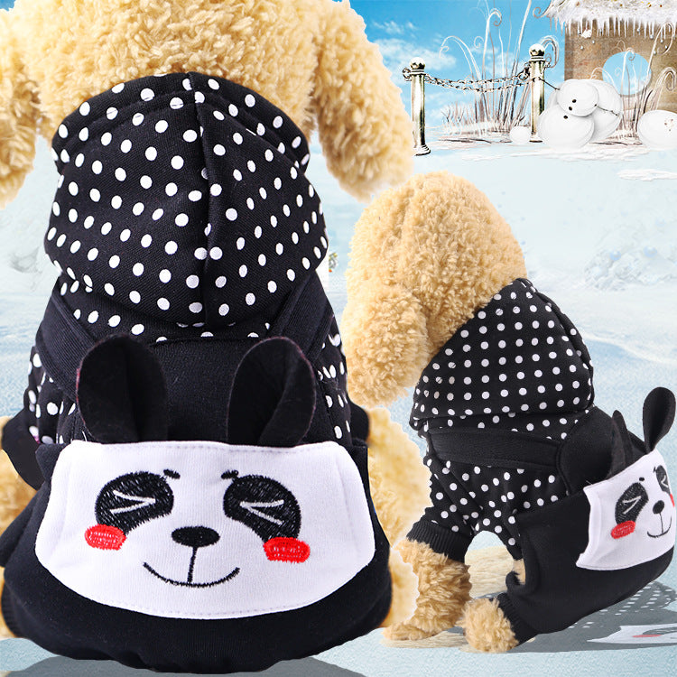 New Year Dog Cat Clothes Accessories Pet Supplies Fall winter Four Legged Cotton-padded Clothes
