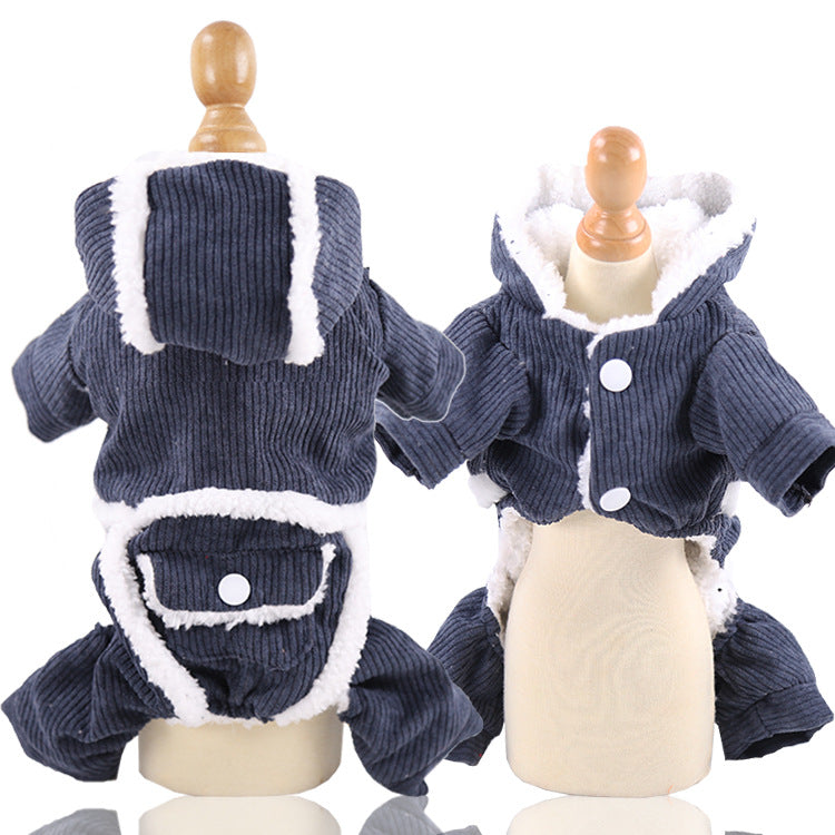 New Year Dog Cat Clothes Accessories Pet Supplies Fall winter Four Legged Cotton-padded Clothes
