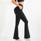 Elastic Slimming High Waist Hip Lift Slightly Flared Yoga Pants