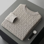 New Fashion Twist Round Neck Sweater For Men