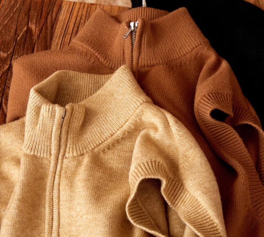 Vintage Stand Collar Vest British Slim-fitting Sleeveless