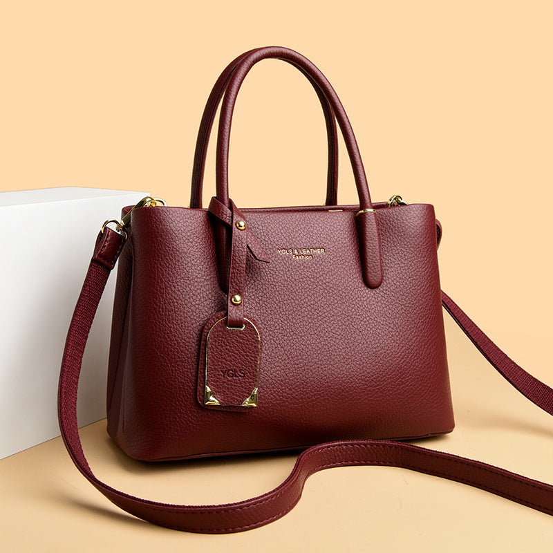 Popular One-shoulder Middle-aged Mother Bag Women's Retro Handbag