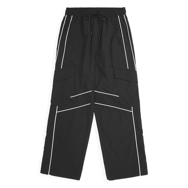 High Street Straight Loose Cargo Pants Men