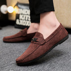 Waterproof Leisure Sports Men Slip-on Loafers Peas Small Leather Shoes