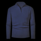 Men's Solid Color Half Zipper Sweater