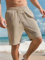 Sports Shorts Multi-bag Lace Men's Striped Beach Pants
