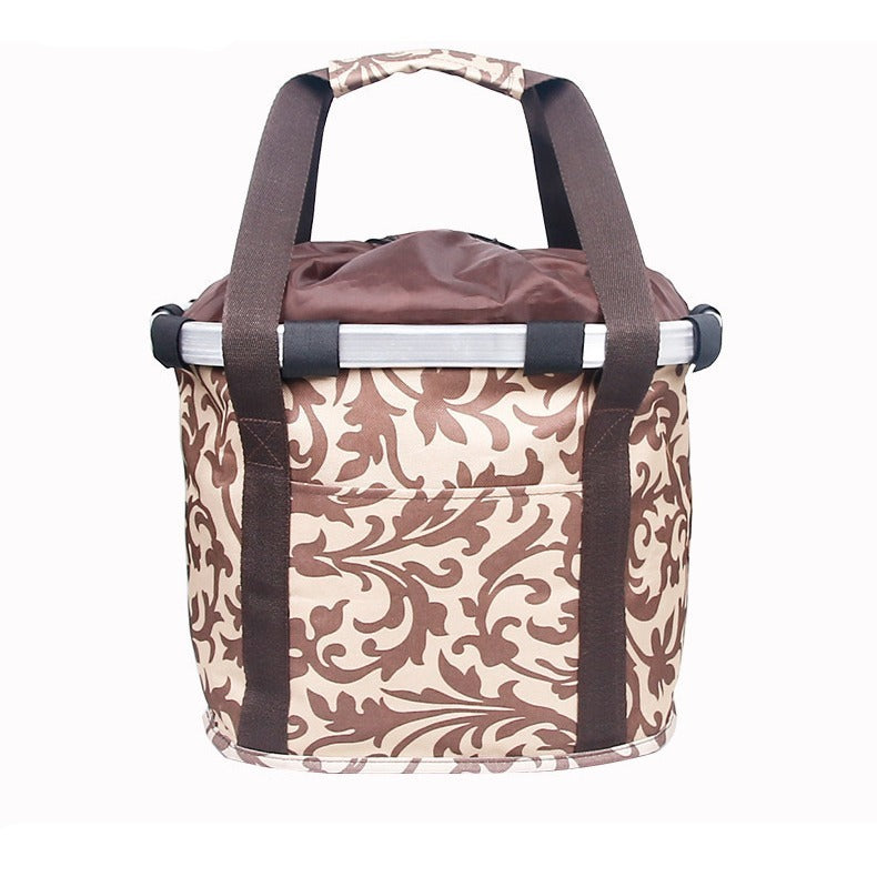 Fashion Aluminum Alloy Apron Folding Basket Bag