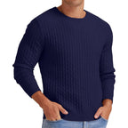 Men's Round Neck Pullover Long Sleeve V-neck