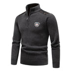 Velvet Stand Collar Thickened Men's Clothing Sweater