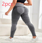 Line Hip Lifting Sport Women's High Waist Stretch Leggings