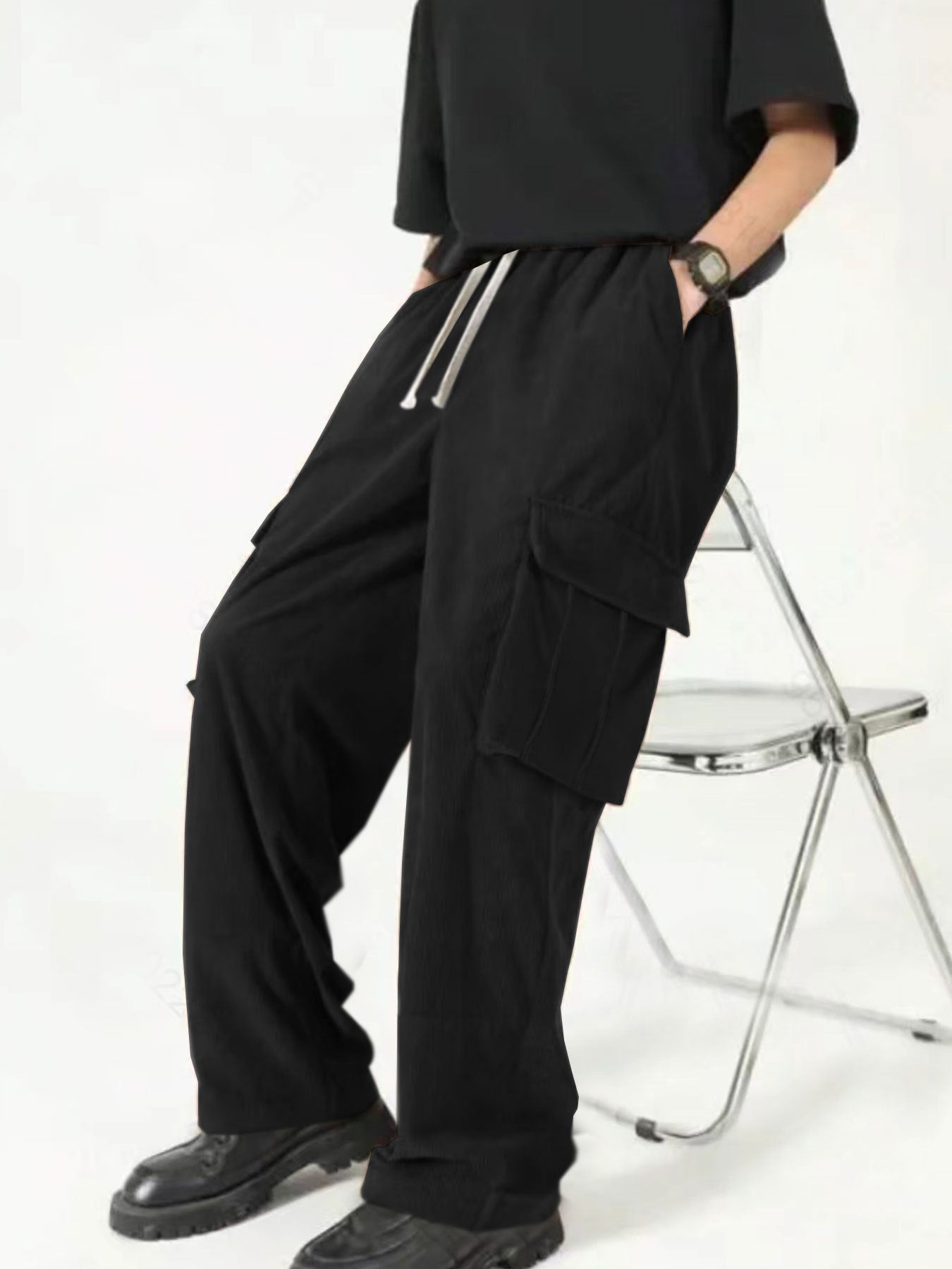Fashion Casual Sports Corduroy Multi-pocket Work Pants