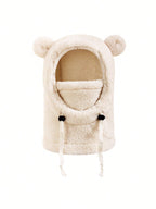 Cute Bear Ear Children Outdoor Keep Warm Ear Protection Hoodie Neck Warmer