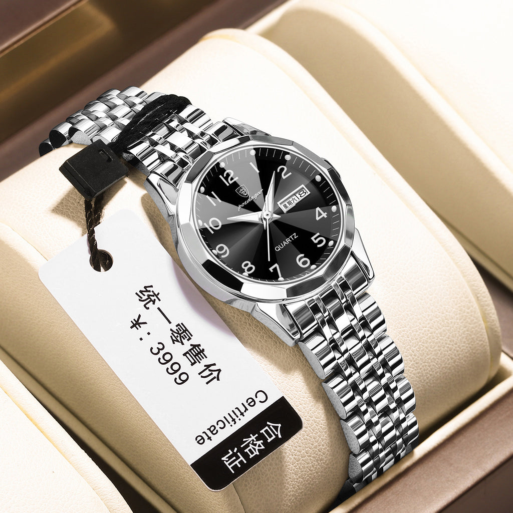 Women's Waterproof Double Calendar Watch