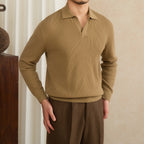 Wool Blended Fashion Slim-fit Long-sleeved Pullover Sweater