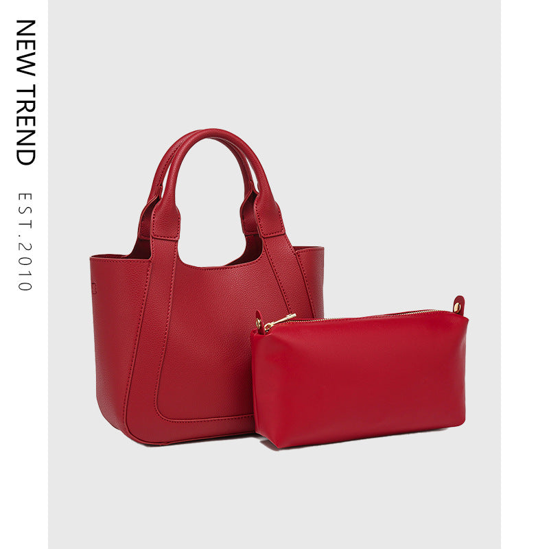 Simple Advanced Texture Korean Style Shoulder Messenger Bag