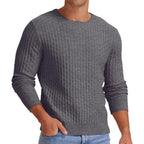 Men's Round Neck Pullover Long Sleeve V-neck