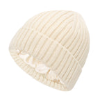 Satin Warm All-matching Slipover Knitted Hat
