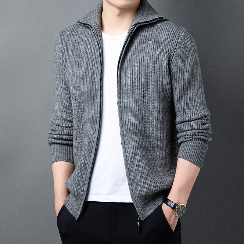 Spring And Autumn New Casual Men's Outerwear Sweater