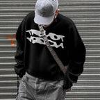 Loose Geometric Jacquard Pullover Knitted Sweater