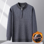 Loose Casual Middle-aged Men's Zipper Sweater