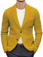 Lapels Suit Casual Knitted Jacket Cardigan Sweater