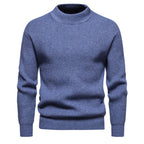 Men's Casual Knitted Solid Color Slim Fit Sweater