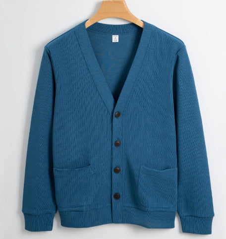 Machine Washable Xinjiang Cotton V-neck Sweatshirt Men