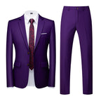 Two-piece Suit With Two Buttons For Wedding