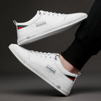 Breathable Soft Bottom White Shoes Casual All-matching Lace-up Men's Sneakers