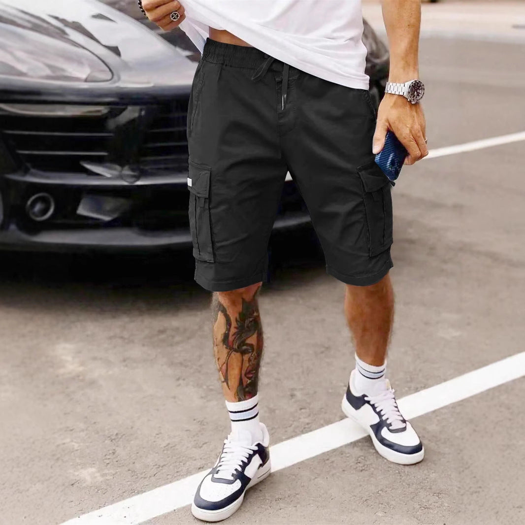 Workwear Shorts Men's New Summer American Straight Cropped Casual Pants