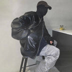 Heavy Industry Vintage Leather Flight Jacket Baggy Coat