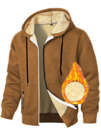 Men's Cashmere Hoodie Thickened Zipper Coat