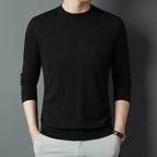 Men's Mulberry Silk Wool Autumn Non-iron Long Sleeve Shirt