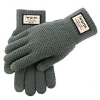 Iwarm knitted touch screen wool gloves