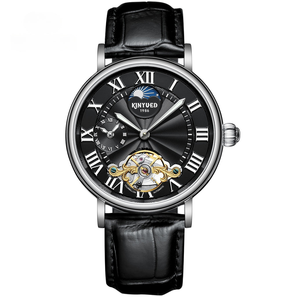 Tourbillon Automatic Mechanical Watch Luminous Hollow Men's