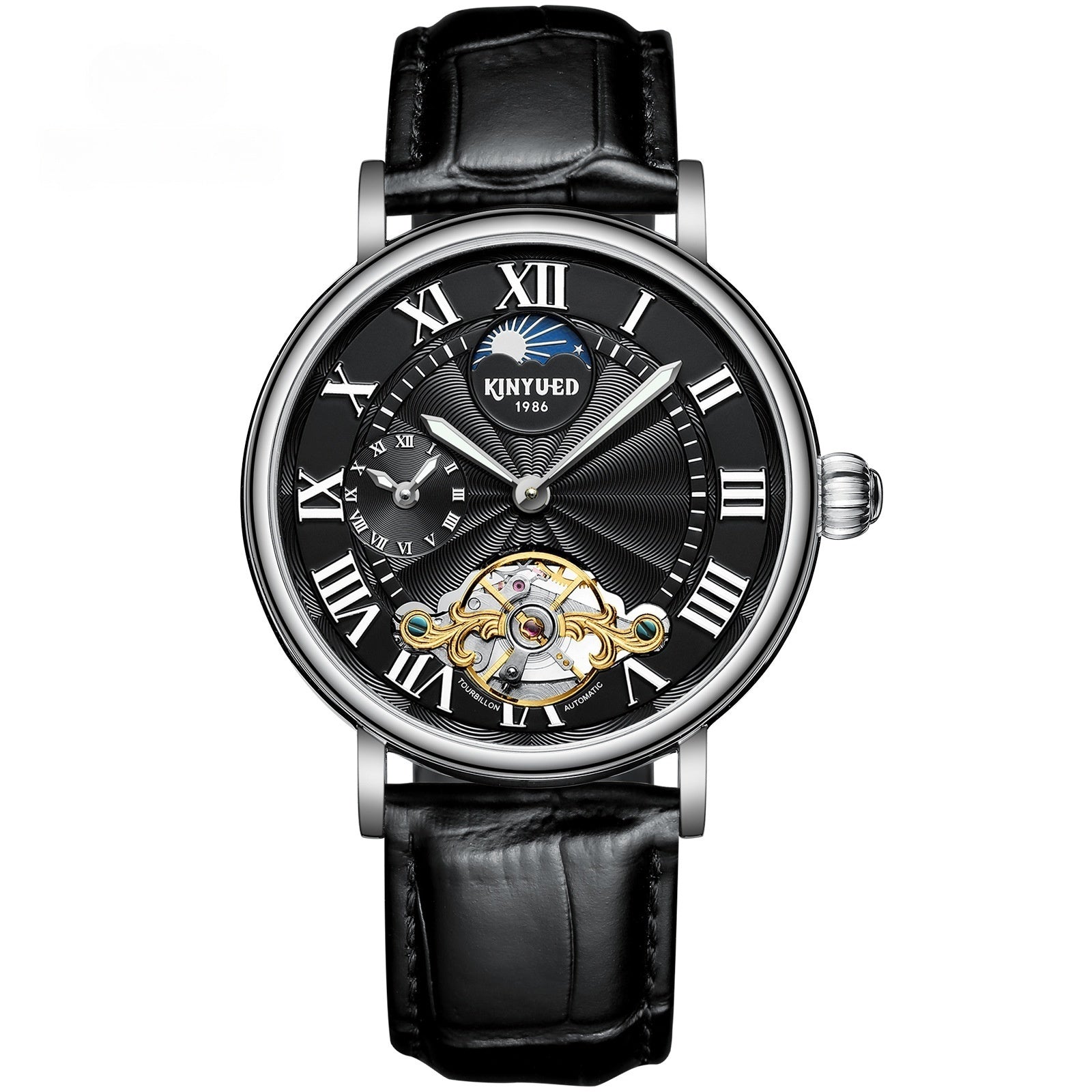 Tourbillon Automatic Mechanical Watch Luminous Hollow Men's