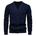 Men's V-neck European And American Coat Cardigan Slim Fit Sweater