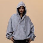 Retro Lazy Twist College Style Hooded Sweater