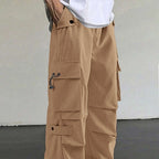 Men's Loose Wide Leg Straight Leg Quick-Dry Casual Trousers