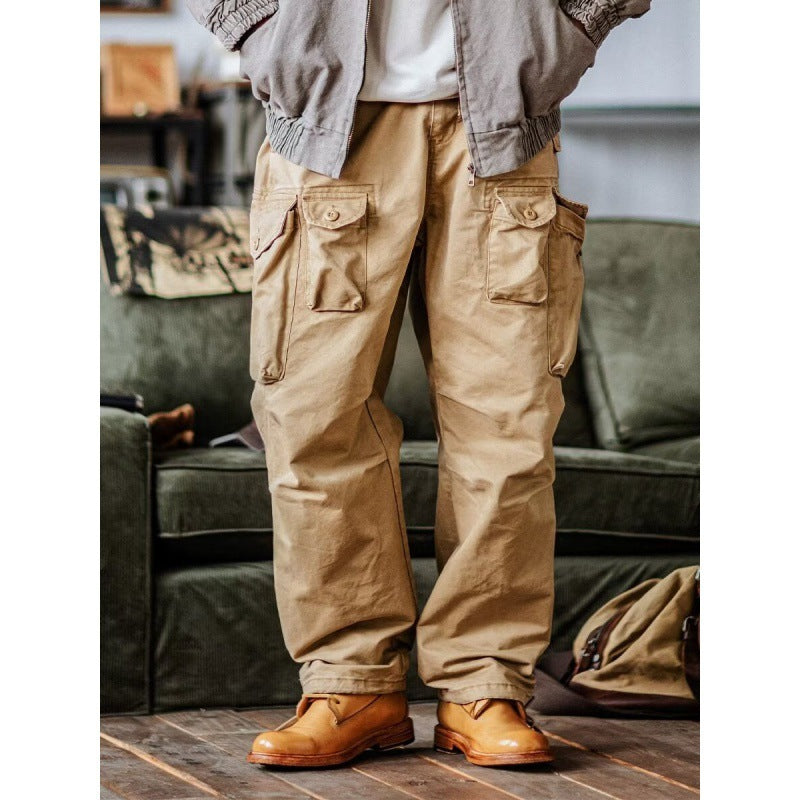 Men's Multi-pocket Cargo Pants Autumn Mechanical Style All-matching Casual