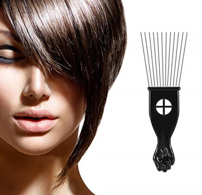 Metal Comb African Hair Pik Comb Brush Salon Hairdressing Hairstyle Styling Tool Hair Accessories