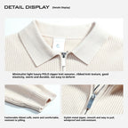 Light Luxury Men's Lapel Zipper Knitted