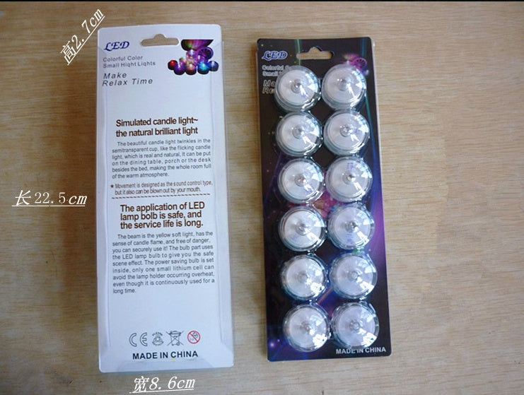 Colorful electronic candle light diving light